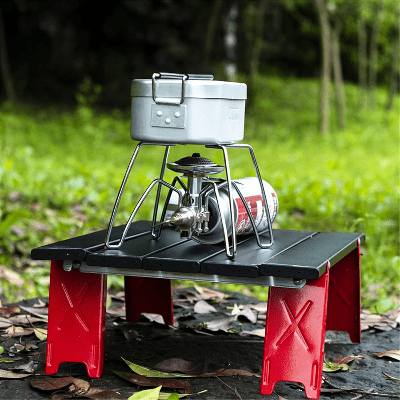 Table de jardin - MiniCampingTable™ - Noir et Rouge